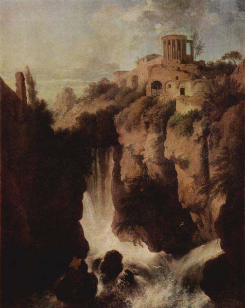 Wasserfalle in Tivoli.